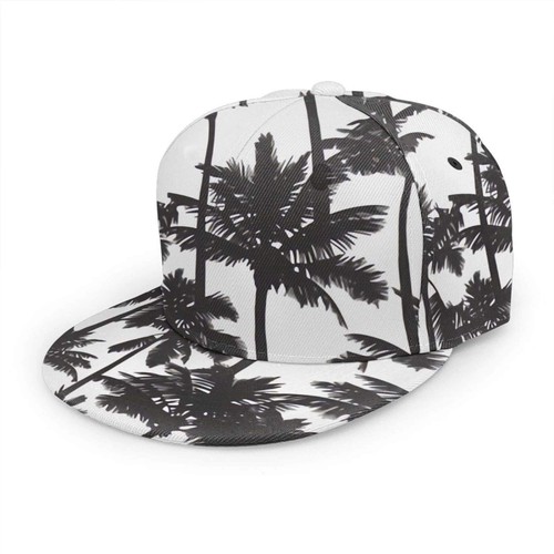 Black white palm tree - black, &